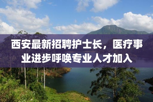 西安最新招聘護(hù)士長(zhǎng)，醫(yī)療事業(yè)進(jìn)步呼喚專業(yè)人才加入